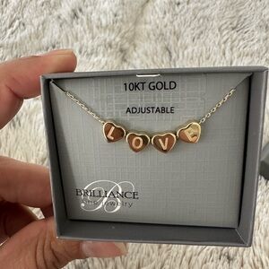 10KT Gold Love Necklace